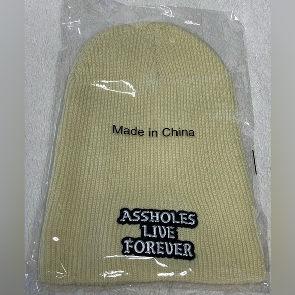 ALF - Assholes Live Forever - Cream Beanie - Picture 2 of 3